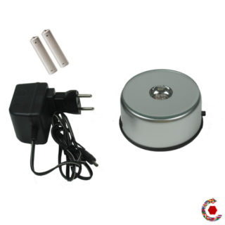 LED turntable on batteries or 230 vac