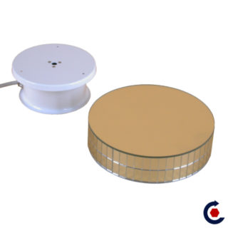 Plateau tournant prêt à poser livré avec un capot miroir Ø21.5cm