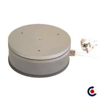 Turntable ECONOMIC load 30 kg 2tr / min (PVC Steel Medium tinted)