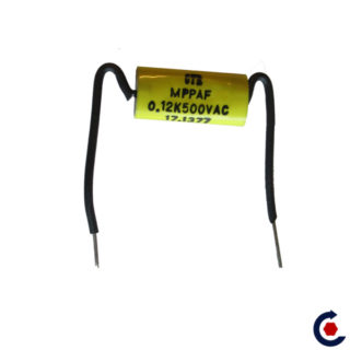 Capacitor for two-way motor 230 Vac, Capacity 0,12 µF