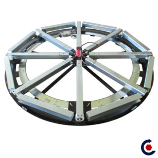 Fantastic Motors ® motorized revolving stage with peripheral wheels